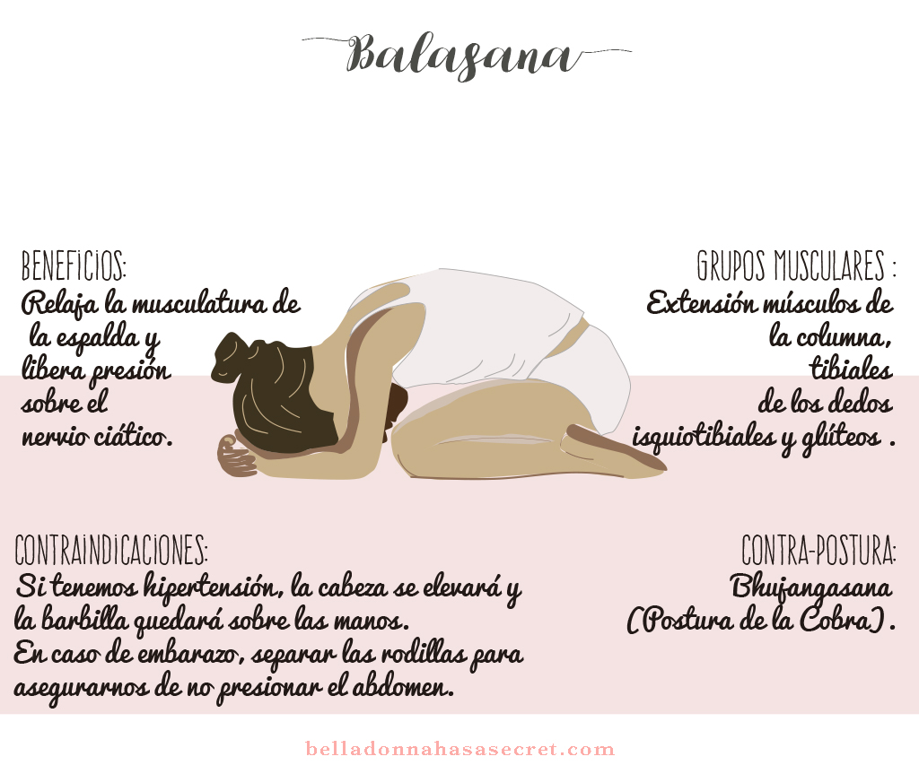 Postura de yoga Balasana